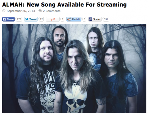 Almah Album Releasew Blabbermouth